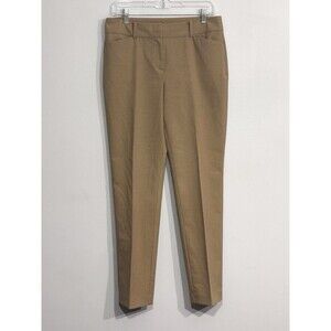 ANN TAYLOR Women’s Curvy Tan Brown Career Work Stretch Khaki Dress Pants Size 4